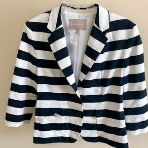 Banana republic striped blazer